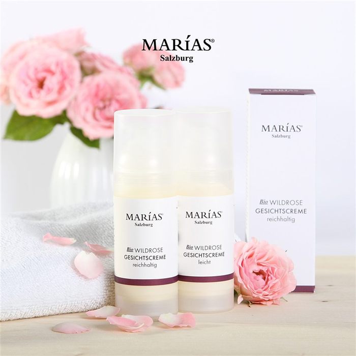 Wildrosencreme aus der Naturkosmetik-Pflegeserie